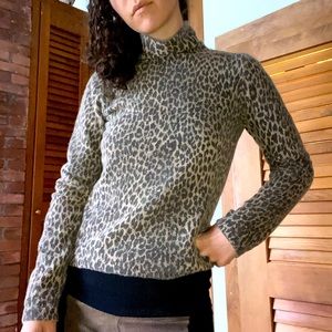 Vintage 90s Cheetah Print Sweater